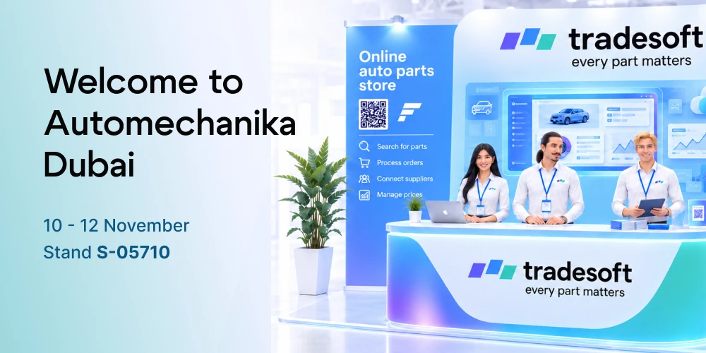 Tradesoft la Automechanika Dubai 2026, 10-12 noiembrie, standul S-05710
